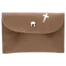 Etui Chapelet Cuir - 10 X 7 cm - Naturel