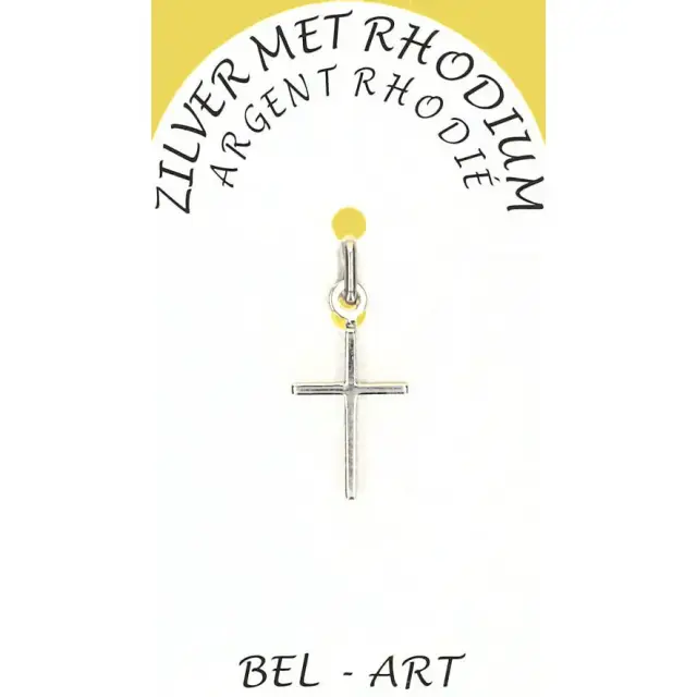 Croix Argent Rhodié - 15 X 10 mm