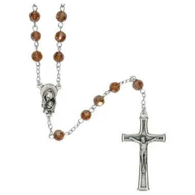 Crystal rosary Topaz Jewel