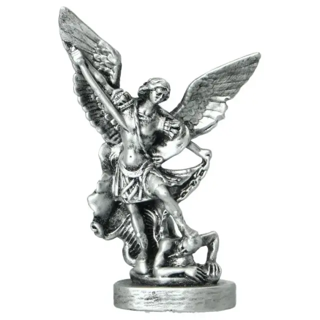 Statue 12 cm Alabaster Holy Michael