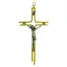 Wall Cross 12 cm golden metal two tone
