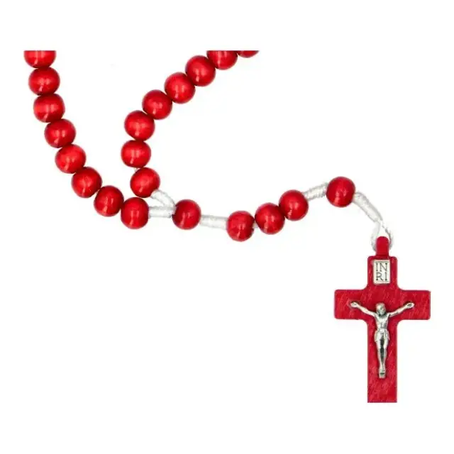 Rosary rope Wood Red