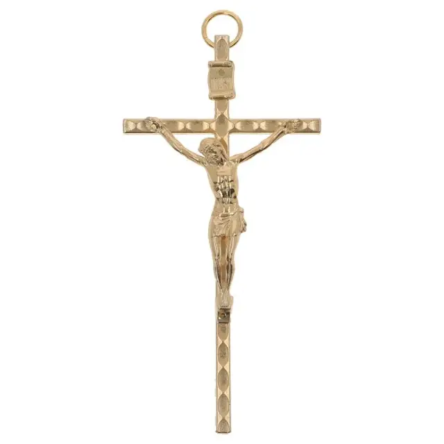 Croix Murale - 11 cm - Métal Doré