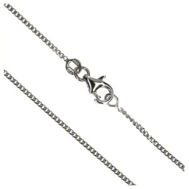 Chain gourmette 45cm Silver Rhodium