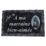 Plaque Cimetière A ma marraine bien-aimée 9x14