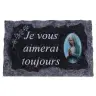 Cemetery plate 9x14 cm I will always love you