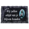 Plaque Cemetery 9x14 Wij zullen altijd van je blijven houden
