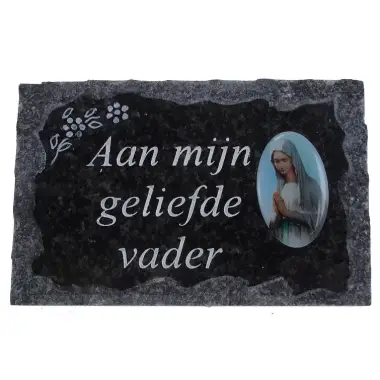 Plate of cemeteries Aan Mijn Vader geliefde 9x14