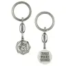 key ring St Christopherr / Kom goed thuis 23 mm