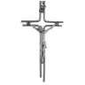 Croix Murale - 16 cm - Mét Nickelé
