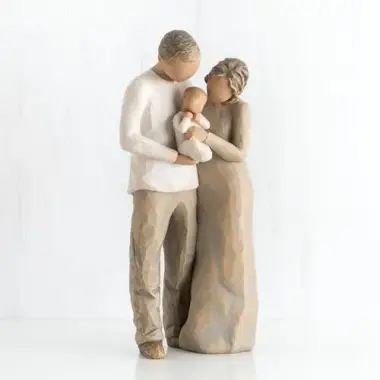 Willow Tree beeldjes : Koppel Staand Met Baby 22 Cm - We are three