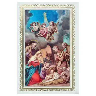Double Christmas card in envelope