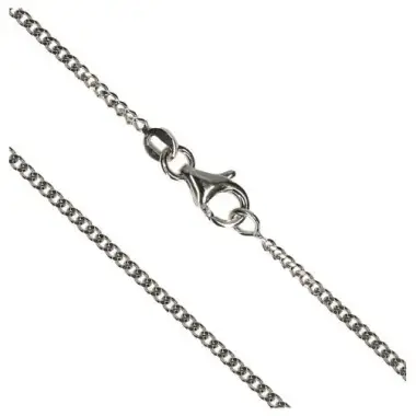 Chain gourmette 60cm Silver Rhodium