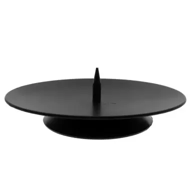 Kaarsenhouder - Diam 8 cm - Zwart