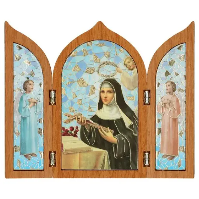 Triptych 12 x H10 cm St. Rita Angels