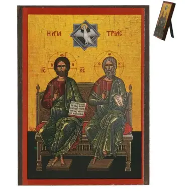Icon on base Trinity 7 X H9 cm