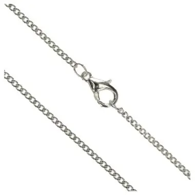 Chaîne 50 cm + Mousqueton - Métal Argenté