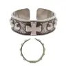 Ring-Tientje - Bt 7 mm - Diam 1 - Met Verzilverd