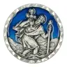 Méd. Aimantée - St Christophe - 26 mm - Email bleu