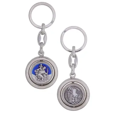 key ring Turning St. Christopherr / apparition. Banneux