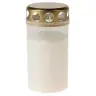 Bougie 3J - couvercle doré - blanc - sans effigie