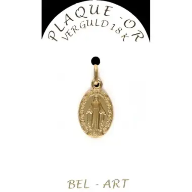 Medaille plaqué-goud - Wonderbare - 15 mm