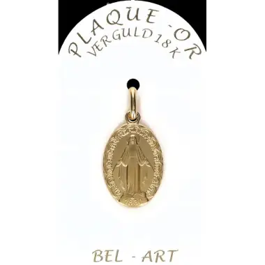 Medaille plaqué-goud - Wonderbare - 19 mm