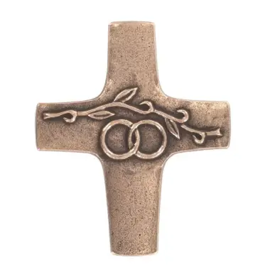 Cross Bronze Wall 11 Cm Marriage