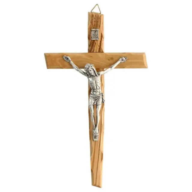 Wall Cross 17 cm Olive wood