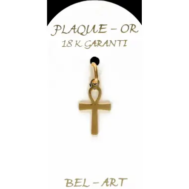 Kruisje plaqué-goud - 15 X 10 mm