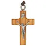 Cross on cord 43 mm Olive wood