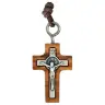 Cross on cord 25 mm Olive wood