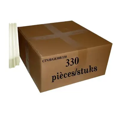 Carton de 330 cierges d'offrande - 30 gr - 30 cm - carton de 10 KG