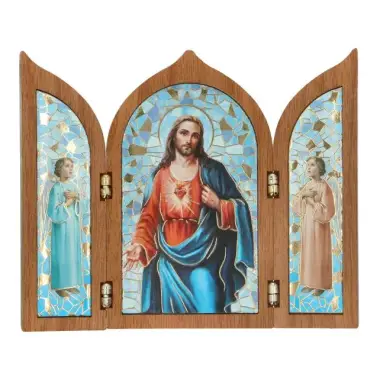 Triptyque 12 X H10 cm - Sacré Coeur