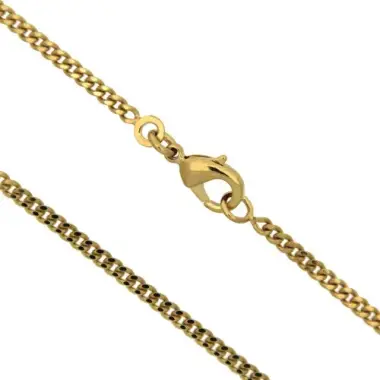 Chain gourmette 60cm PlatedOr