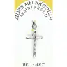 Croix Argent Rhodié - 22 X 13 mm