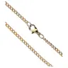 Ketting 60 cm + Karabijnhaak - Met. verguld