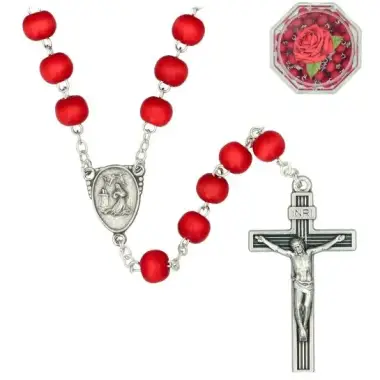 Saint Rita Rosary Rosewood perfumed