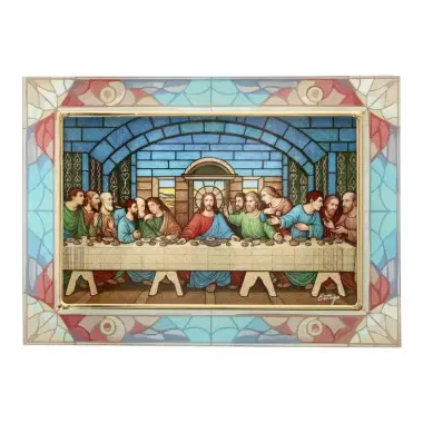Cadre en verre La Dernière cène 10 x 14 cm