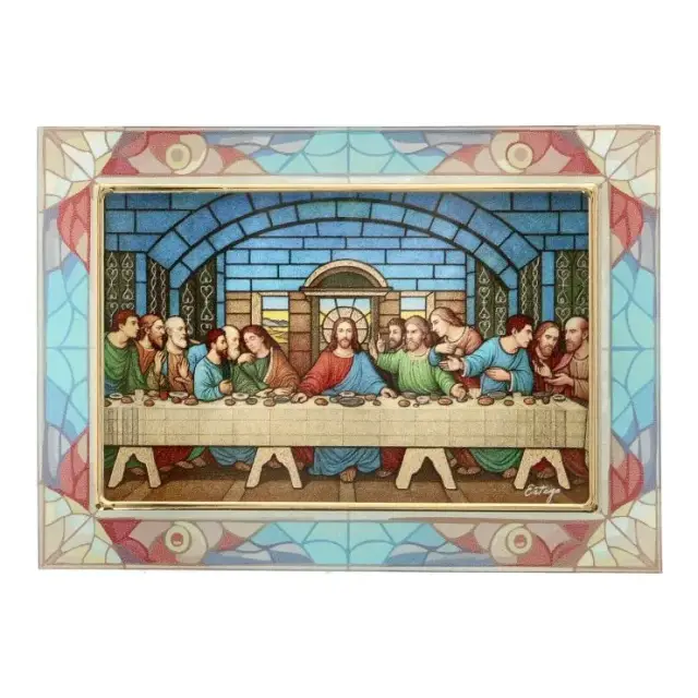 Cadre en verre La Dernière cène 10 x 14 cm