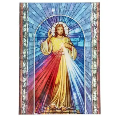 Cadre en verre Christ Miséricordieux 17 x 23.5 cm