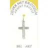 Rhodium Silver Cross 20 X 13 mm