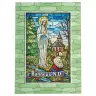 Our Lady of Banneux glass frame 13 x 18 cm