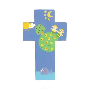 Kruisbeeld 12 cm Blauw