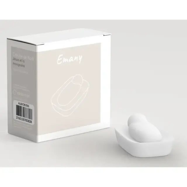 Kerststal Emany 15 cm : Kindje Jezus met wieg