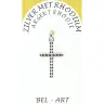 Rhodium Silver Cross 20 X 13 mm