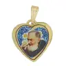 Médaille 18 mm - St P. Pio - Métal Doré