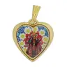 Médaille 18 mm - Vierge et Enfant - Métal Doré