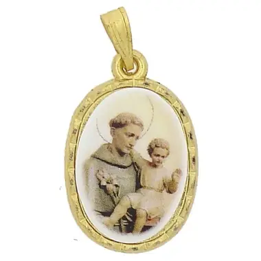 Médaille 20 mm Ov - St Antoine - Métal Doré
