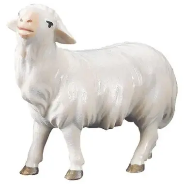 Schaap Kijkend : houtsnijwerk kerstgroep Komet 12 cm
